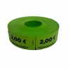 Tickets en rouleaux "2.00 €"